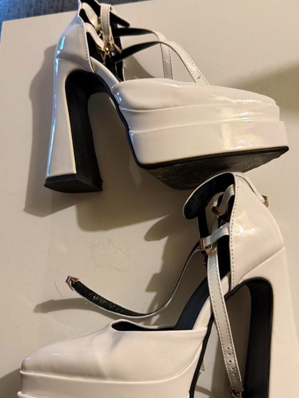 White Platform Heels